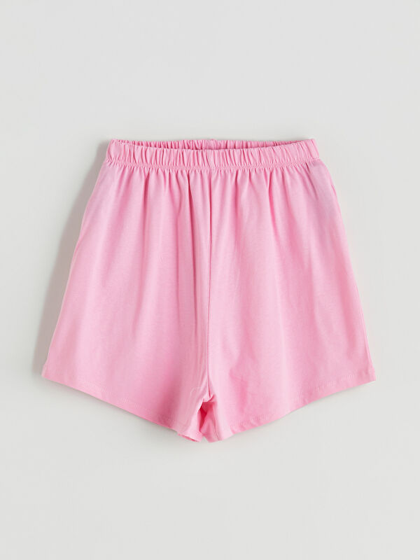 LCW Kids Beli Lastikli Kız Çocuk Pijama Şort