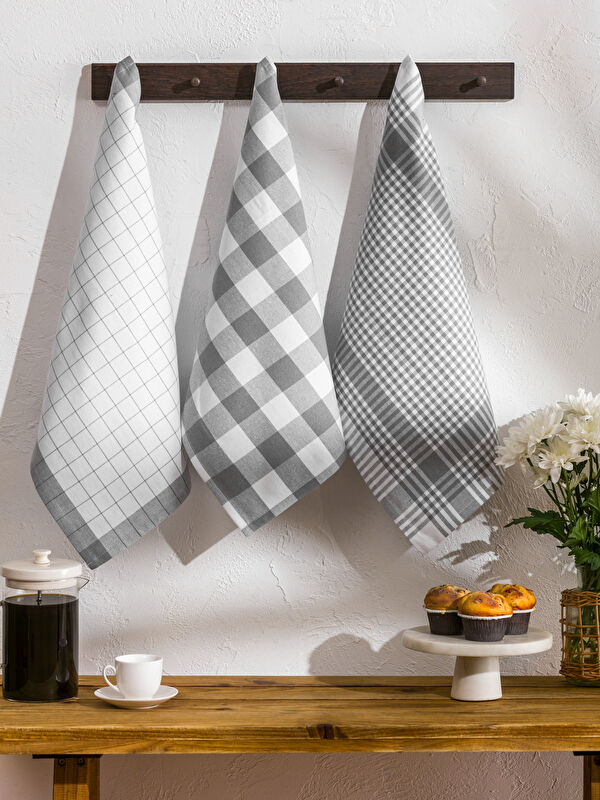 LCW HOME منشفة شاي مطبوعة ٣ قطع 40x50 سم
