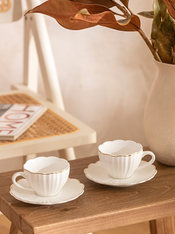 LCW HOME 2 Kişilik Porselen Kahve Fincan Takımı 115 ml