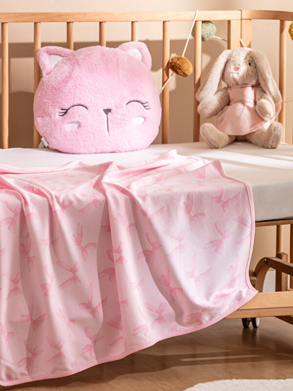 LCW baby Baskılı Kız Bebek Battaniyesi 90x100 cm