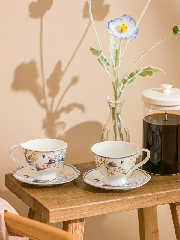 LCW HOME Baskılı 2 Kişilik Porselen Çay Fincan Takımı 220 ml
