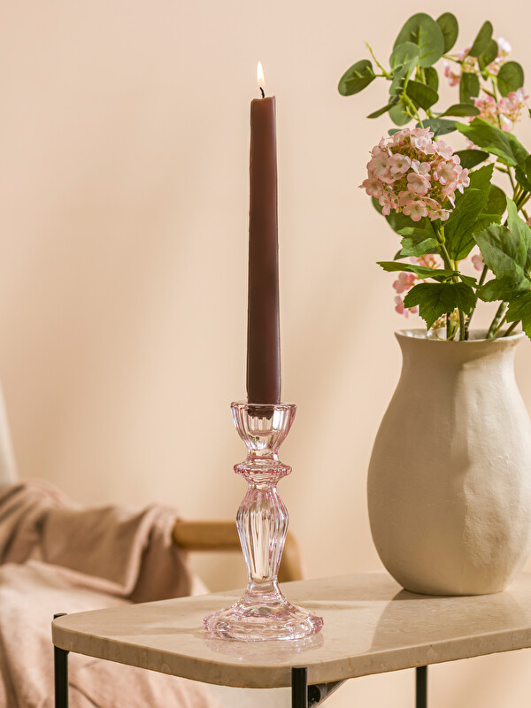 LCW HOME Bougeoir en Verre à Pied 16 cm
