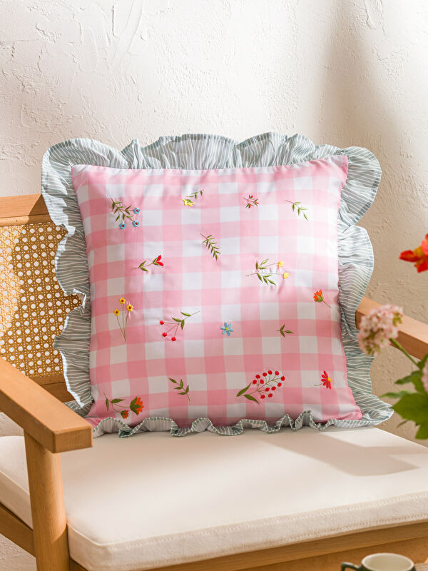 LCW HOME وسادة مزخرفة بنمط مُزهر 45x45 سم