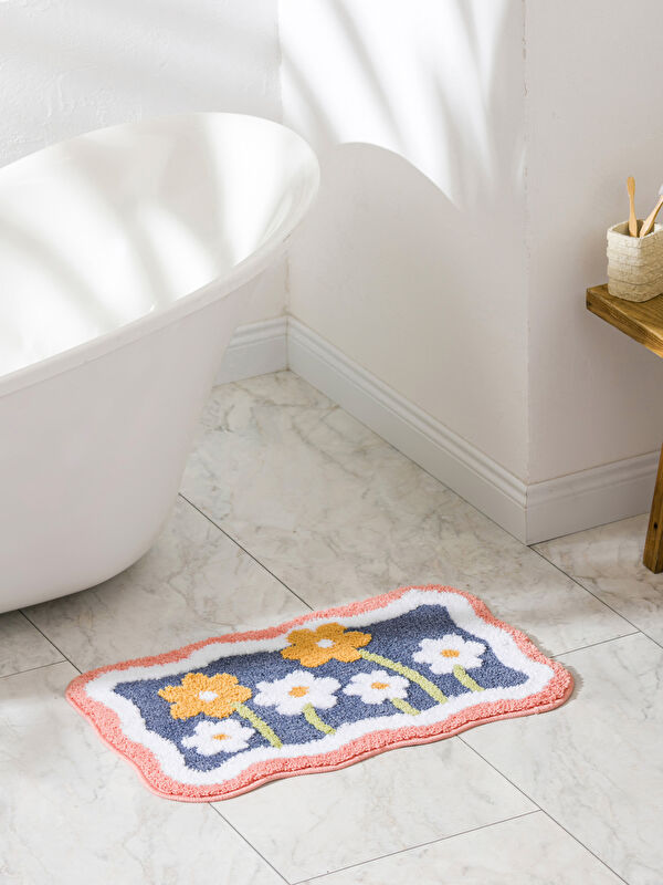LCW HOME Çiçek Figürlü Banyo Paspası 