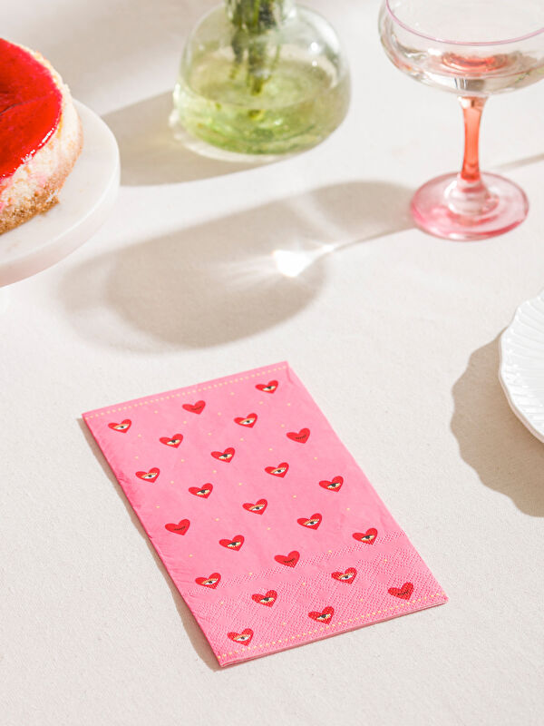 LCW HOME Heart-Print Paper Napkins, Set of 20