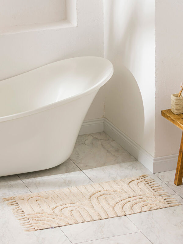 LCW HOME سجادة حمام منقوشة 50x80 سم