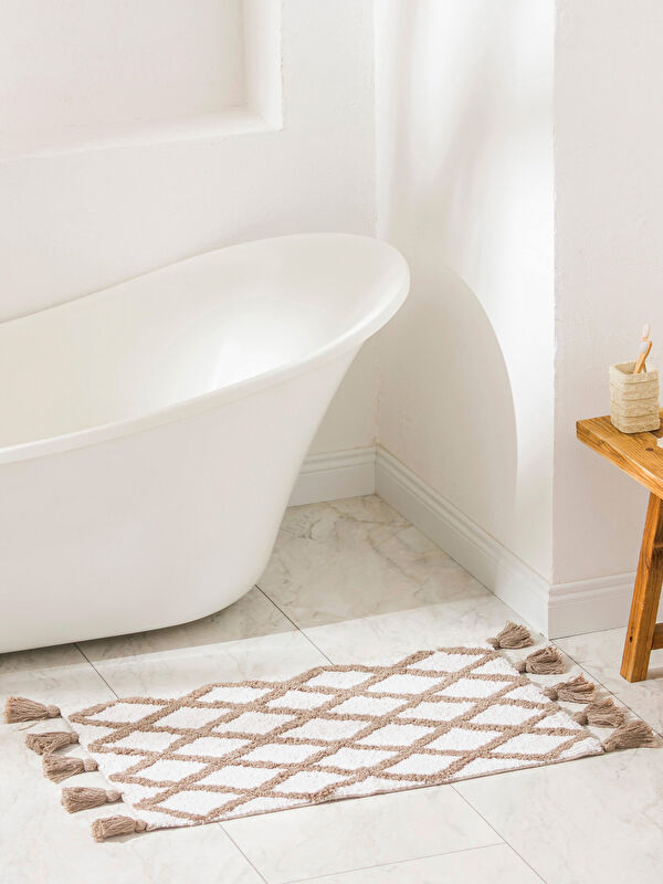 LCW HOME سجادة حمام بشراشيب، 50x80 سم