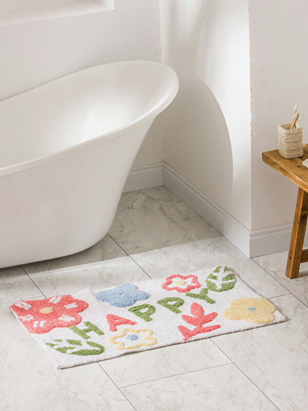 LCW HOME سجادة حمام مطبوعة 50x80 سم