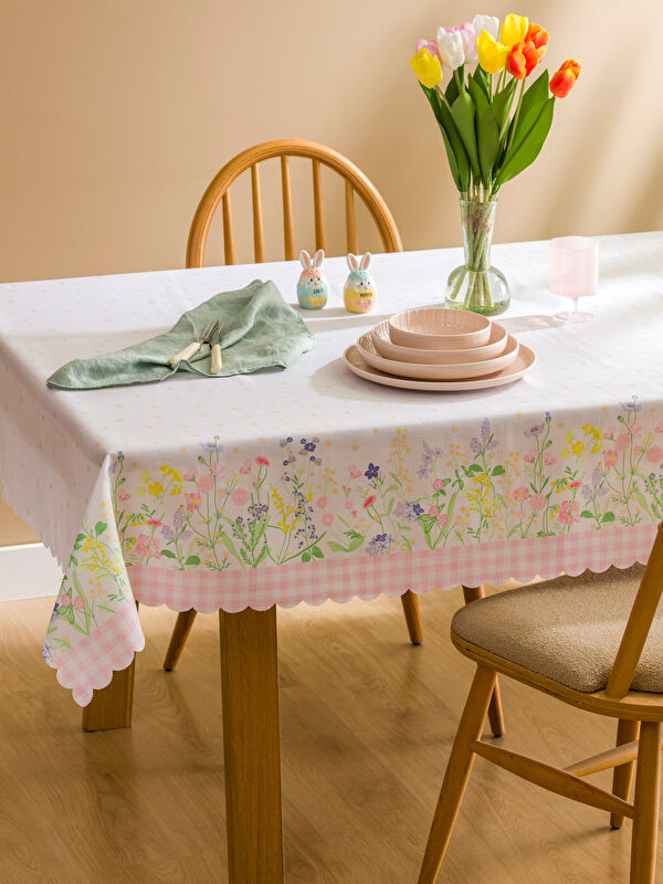 LCW HOME Çiçek Baskılı Masa Örtüsü 140x180 cm