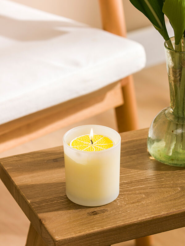 LCW HOME Limon Figürlü Cam Bardak Mum  9 cm