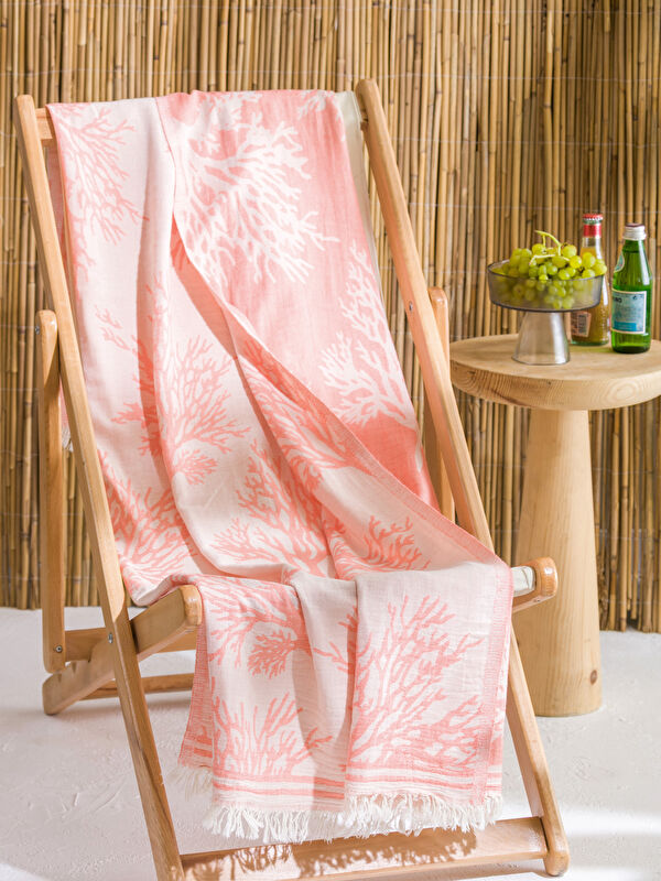 LCW HOME Mercan Baskılı Plaj Havlusu 90x165 cm