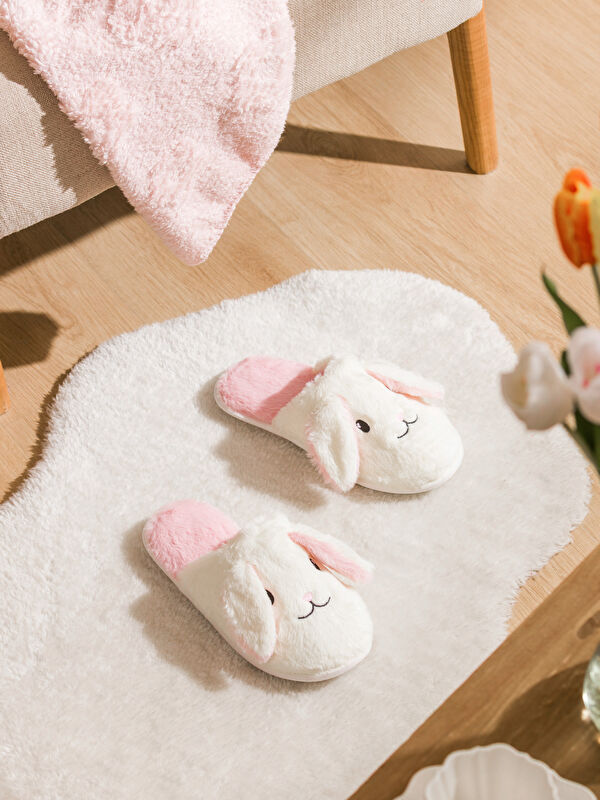 LCW STEPS Rabbit Figure Plush Women's Home Slippers
