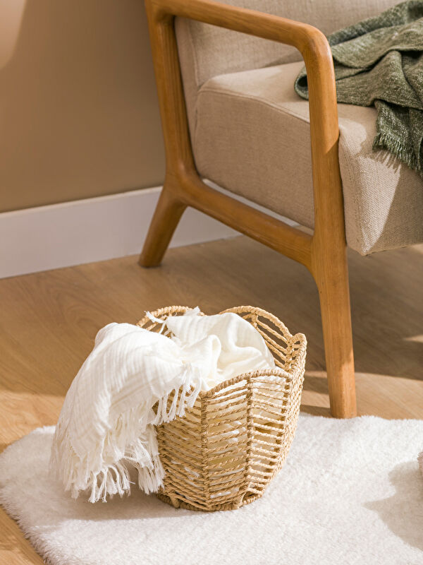 LCW HOME سلة من الروطان المزخرفة 20 سم