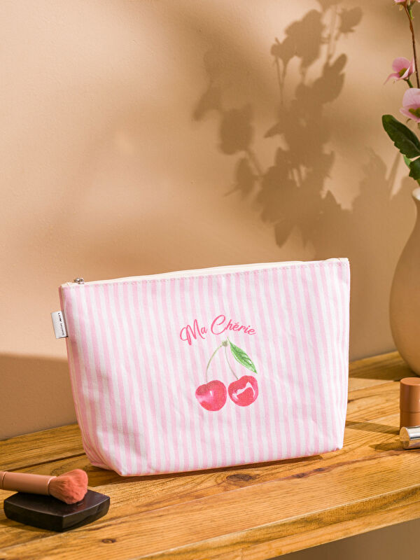 LCW HOME Cherry Printed Women's Makeup Bag