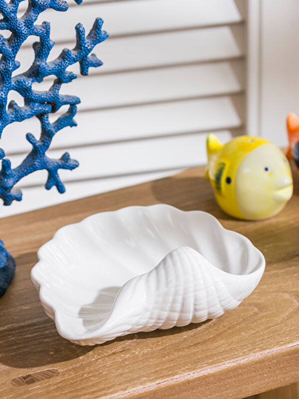 LCW HOME Seashell Figured Porcelain Bowl 15 cm