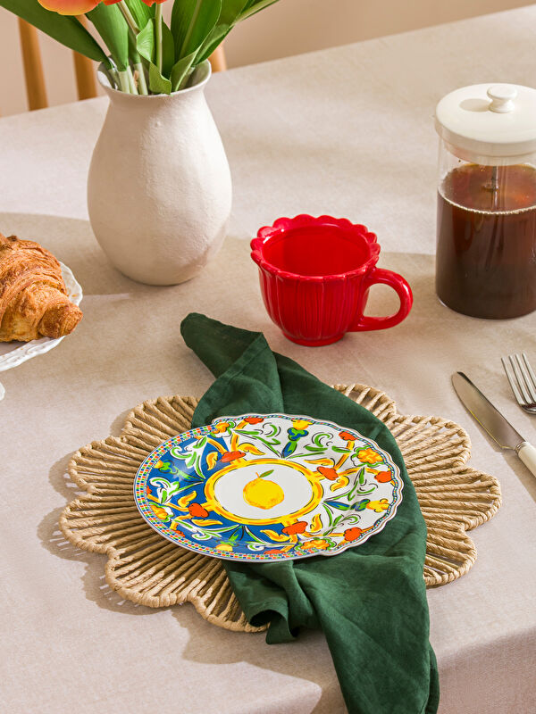 LCW HOME Limon Baskılı Porselen Pasta Tabağı 21 cm