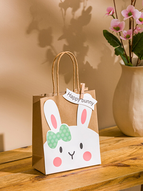 LCW HOME Rabbit Print Cardboard Bag
