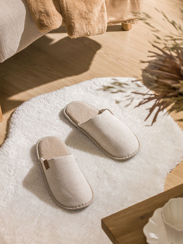 LCW STEPS Embroidered Men's Home Slippers