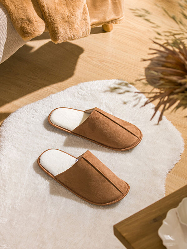 LCW STEPS Men's Faux Suede Home Slippers