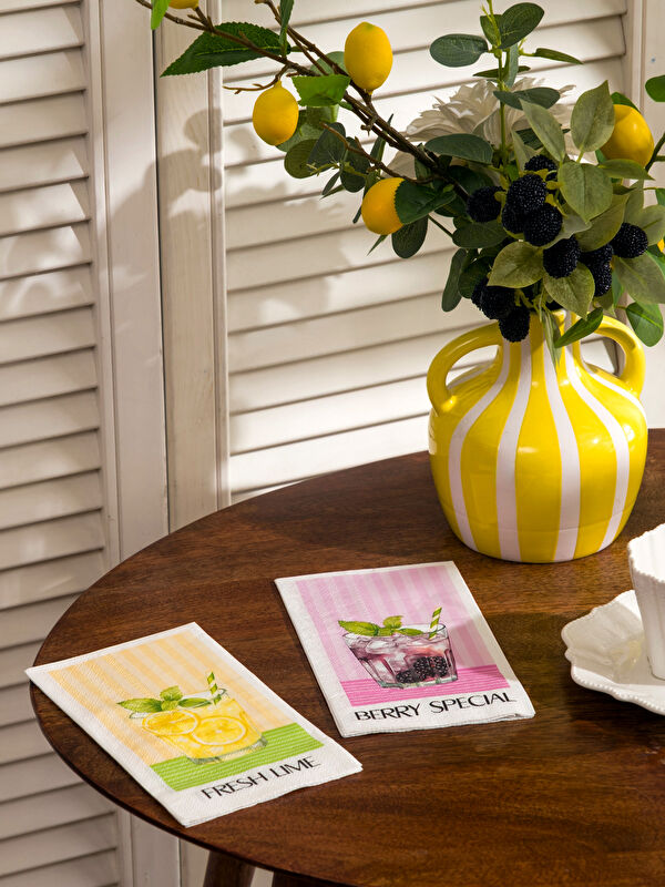 LCW HOME Printed Paper Napkin 2-Pack