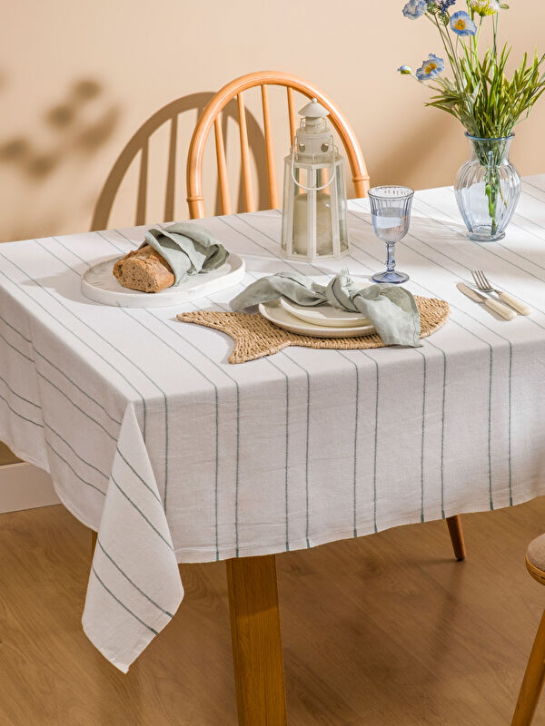 LCW HOME Çizgi Desenli Masa Örtüsü 150x200 Cm