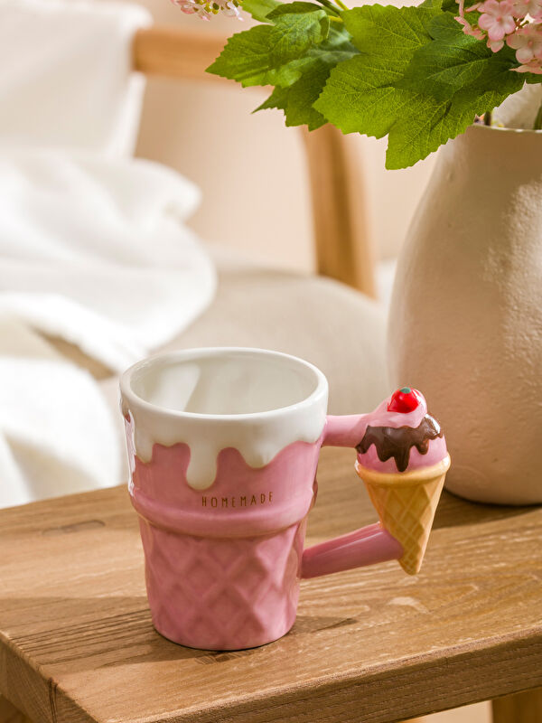 LCW HOME Ice Cream Figured Ceramic Mug 360 ml