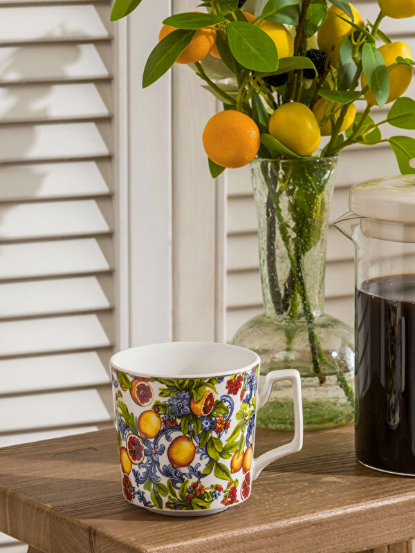 LCW HOME Çiçek Desenli Porselen Kupa 340 ml