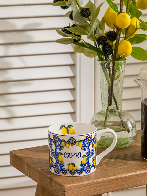 LCW HOME Limon Desenli Porselen Kupa 355 ml