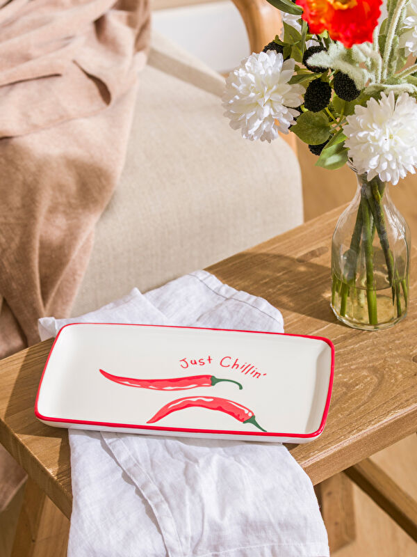 LCW HOME Biber Baskılı Porselen Sunum Tabağı 22 cm
