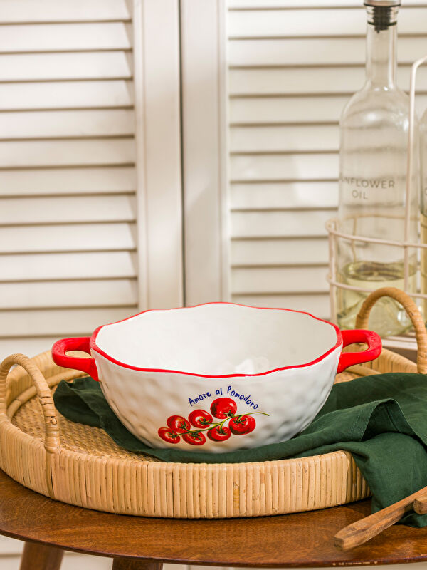 LCW HOME Baskılı Seramik Kulplu Kase 27 cm