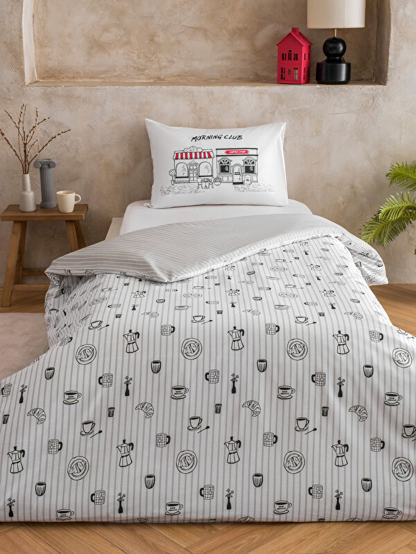 LCW HOME Printed Single Duvet Cover Set