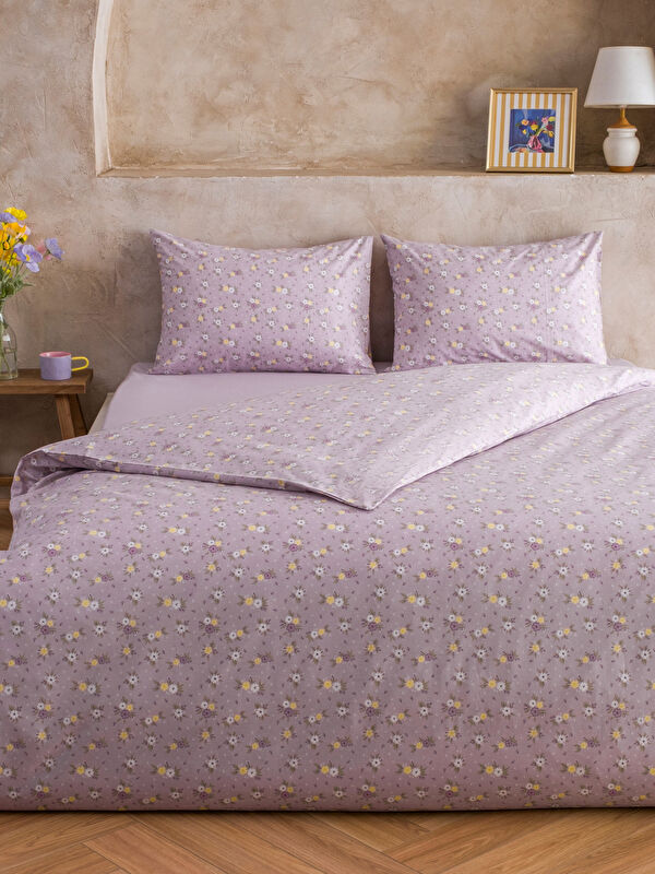 LCW HOME Çiçek Desenli Çift Kişilik Nevresim Takım