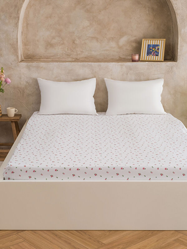 LCW HOME Desenli Çift Kişilik Lastikli Çarşaf