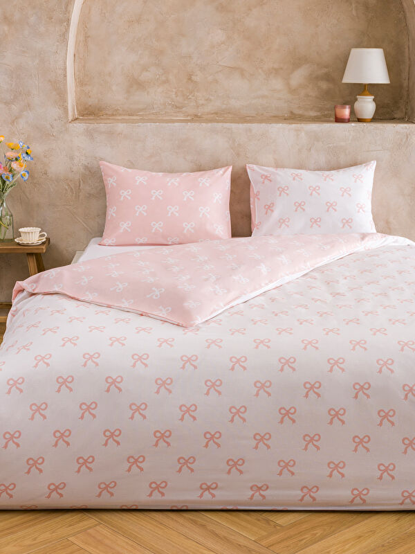 LCW HOME Fiyonk Baskılı Çift Kişilik Nevresim Seti