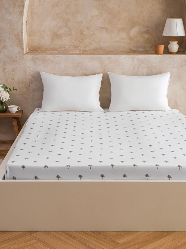 LCW HOME Patterned Double Fitted Sheet
