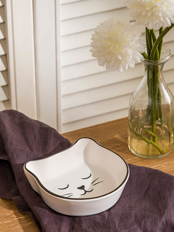 LCW HOME Kedi Figürlü Seramik Çerezlik