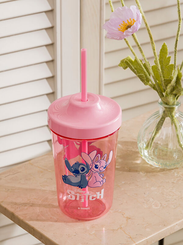 LCW HOME Lilo ve Stitch Baskılı Pipetli Bardak 