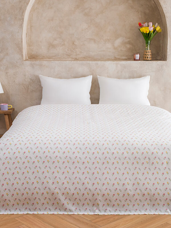 LCW HOME Çiçekli Çift Kişilik Pike