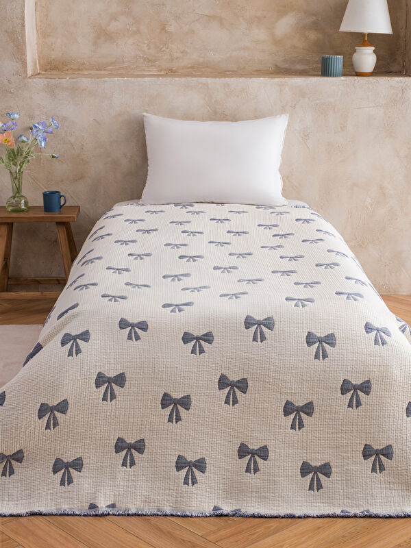 LCW HOME Fiyonk Baskılı Tek Kişilik Yatak Örtüsü 