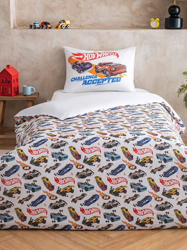 LCW HOME Hot Wheels Baskılı Erkek Çocuk Nevresim Seti