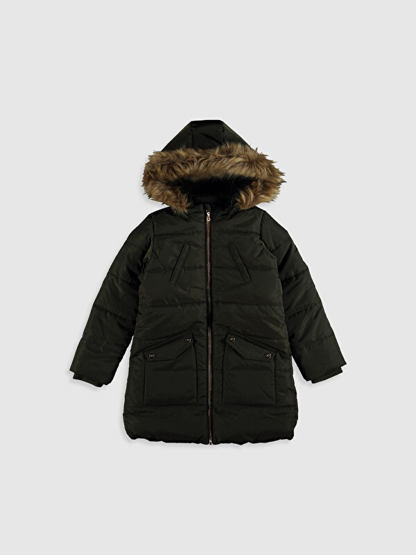 LCW Kids Пальто для девочки с капюшоном