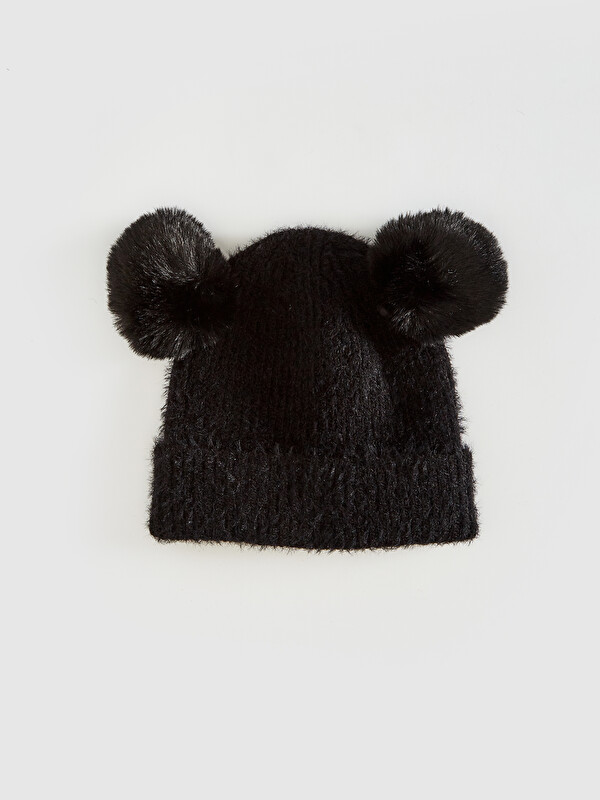 LCW ACCESSORIES Трикотажный берет с помпонами для девочки