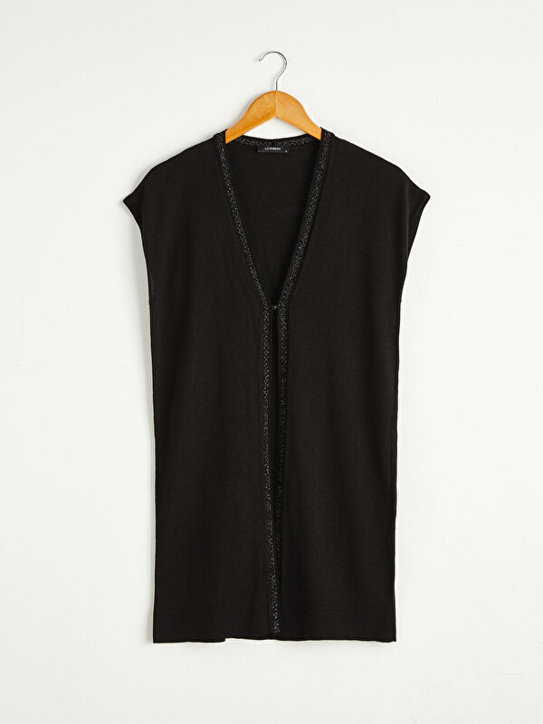 LCW Grace Glitter Detailed Tricot Vest