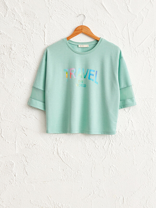 XSIDE ACTIVE Letter Printed Sport T-Shirt