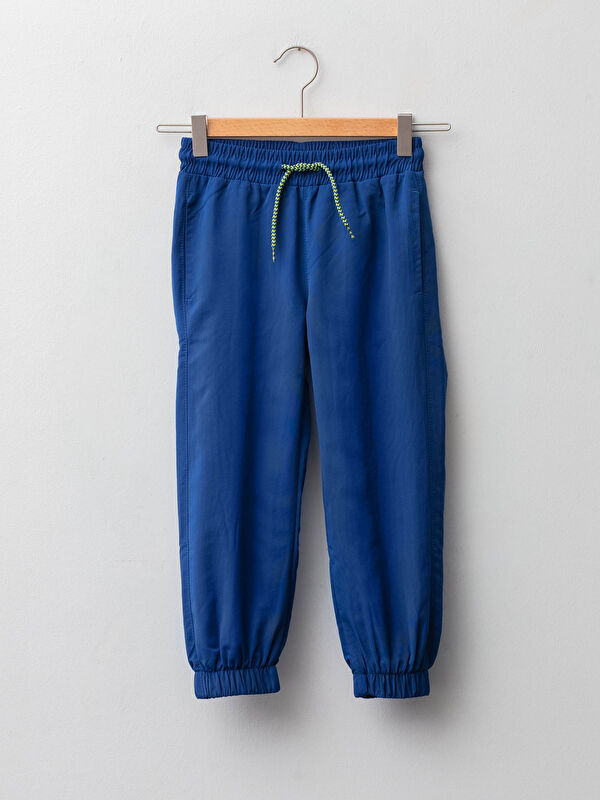 LCW Kids Elastic Waist Printed Fleece Lined Boys Trousers