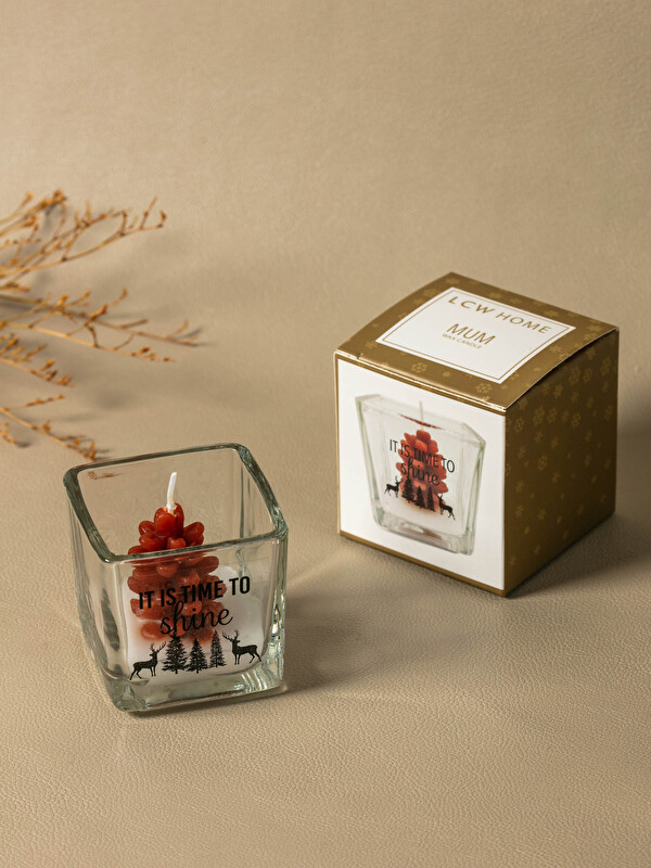LCW HOME New Year Themed Slogan Printed Decorative Candle 5 Cm