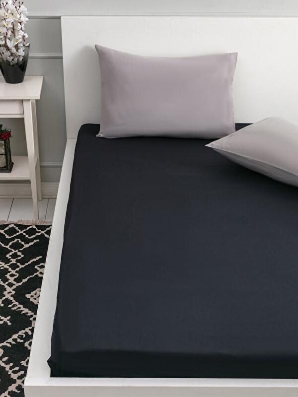 LCW HOME ملاية سرير مزدوجة مطاطية منسوجة 160x200x30 سم