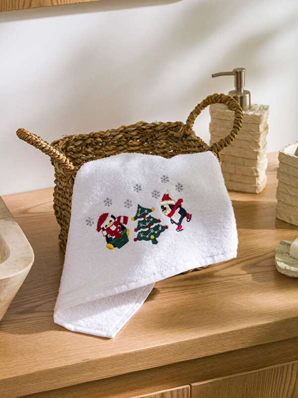 LCW HOME خاولی دەموچاوی نەخشێنراو بە بۆنەی سەری ساڵەوە 50x80 سم