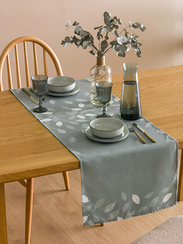 LCW HOME Leaf Printed Runner 45x150 Cm -W3J747Z8-F9C - LC