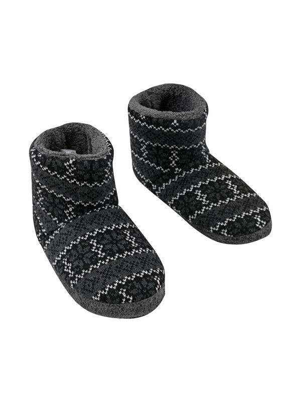 Nakış Detaylı Erkek Ev Botu - Görsel 7